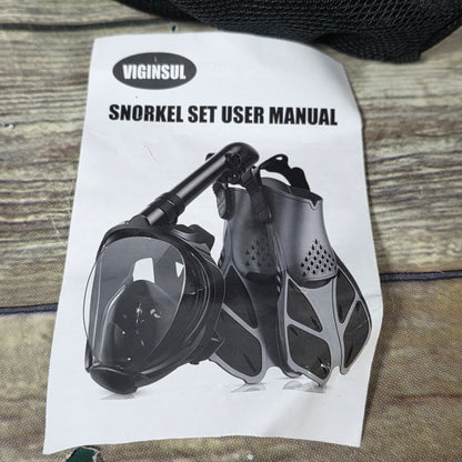 New VIGINSUL Snorkel Mask Pink L/XL