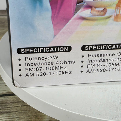 NIOB New LEOTEC AM/FM 2Band Radio LT-BTQ1AR