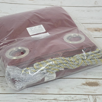 New BGment Blackout Curtain Panels 52x63" Red Rope Ties