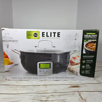 NIOB New GreenPan Elite 6Qt Essential Smart Skillet Pan CC005091