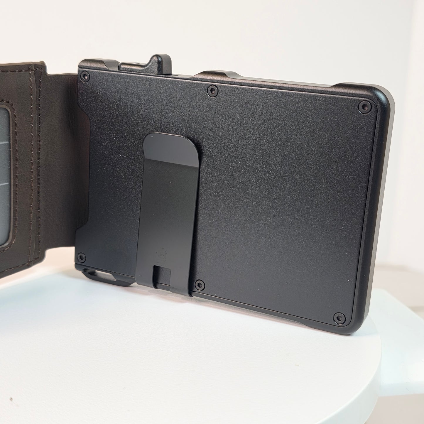 New KIMVES  Minimalist Airtag Wallet Coffee Brown