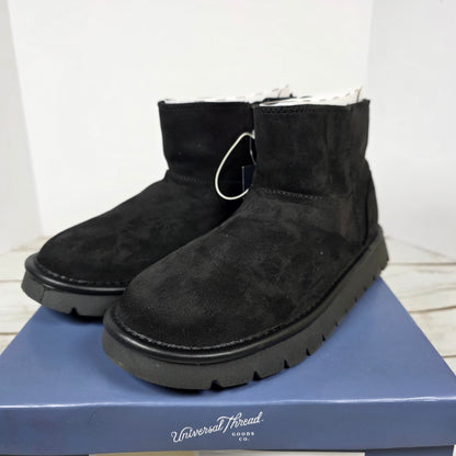 NIB New Womens May Boots Black Ankle 7M Winter Universal Threads