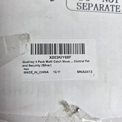 New Qualirey 4 Pack Multi Catch Mouse Trap Silver Pest Control