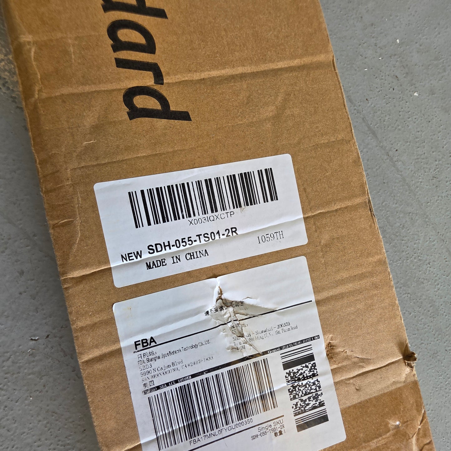 NIOB New Smart Standard Single Barn Door Hardware SDH-055-TS01-2R