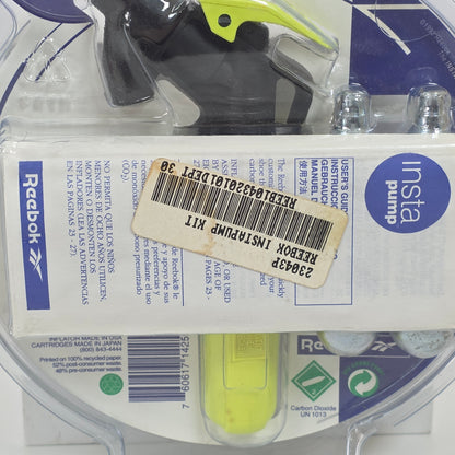 New Reebok InstaPump Inflator Kit 2 Bonus CO2 Cartridges Tennis Pro 23043P