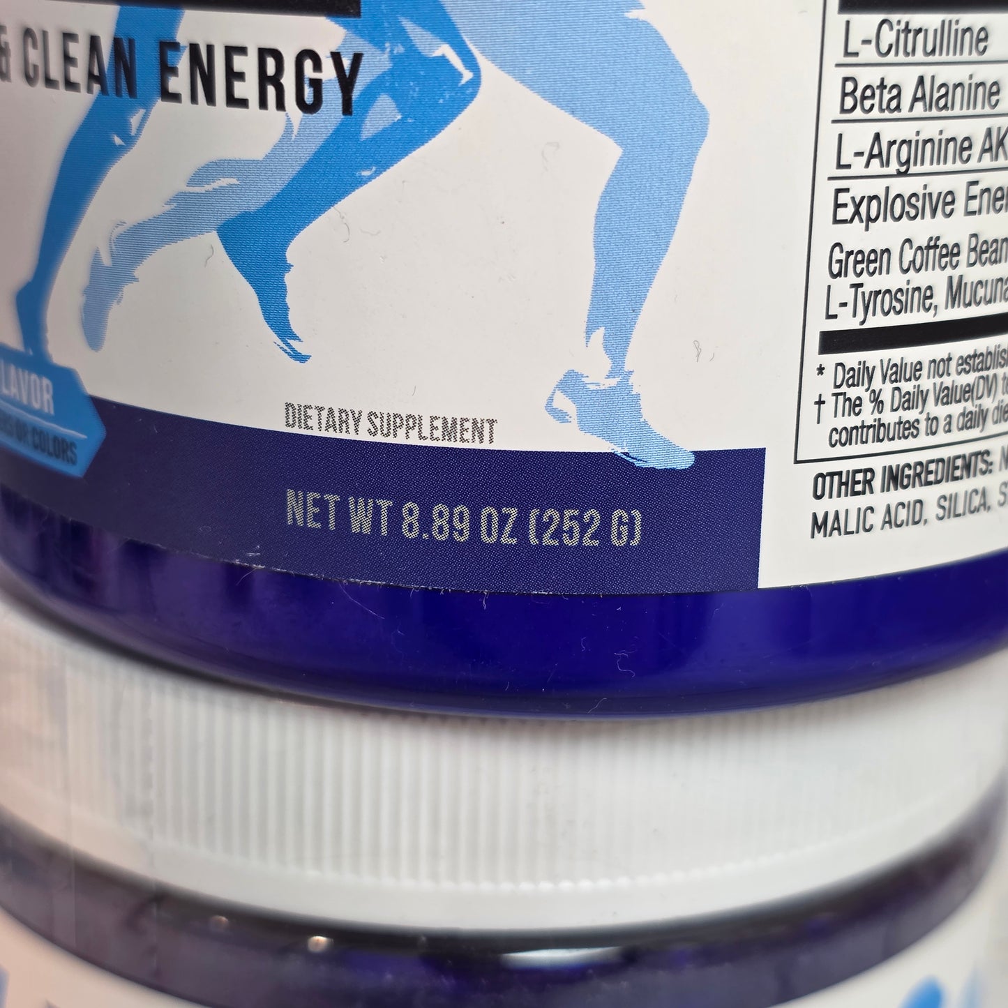 4 Bottles New PERFORMANCE INSPIRED Nutrition APEX Pre Workout Powder Blue Raspberry/Strawberry Kiwi Increase Energy & Endurance Caffeine Beta Alanine All Natural Vegan Formula