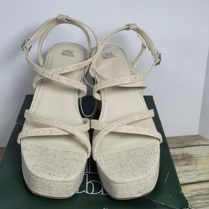 New Women's Wild Fable Ronnie Heels/Wedge Heathered Cream  Size 10