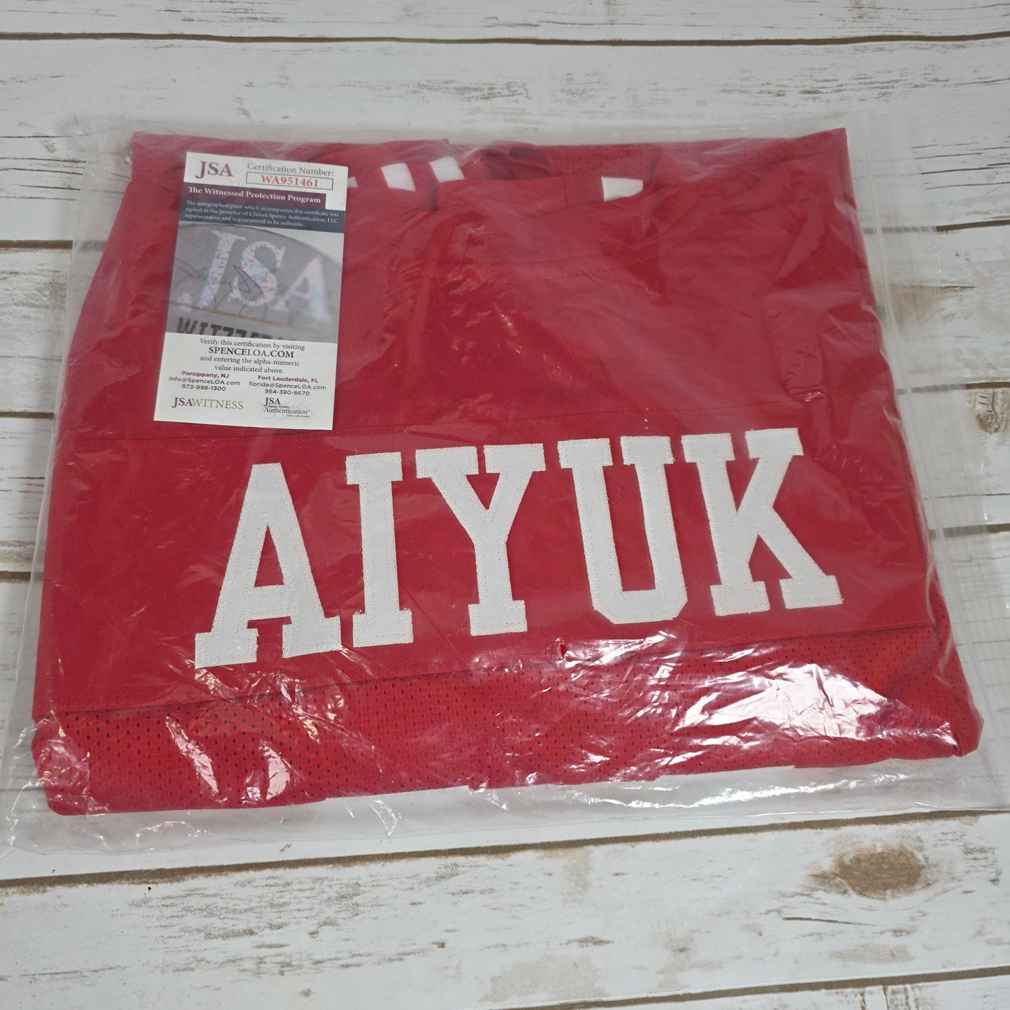 Brandon Aiyuk Signed Autographed Jersey JSA Certified