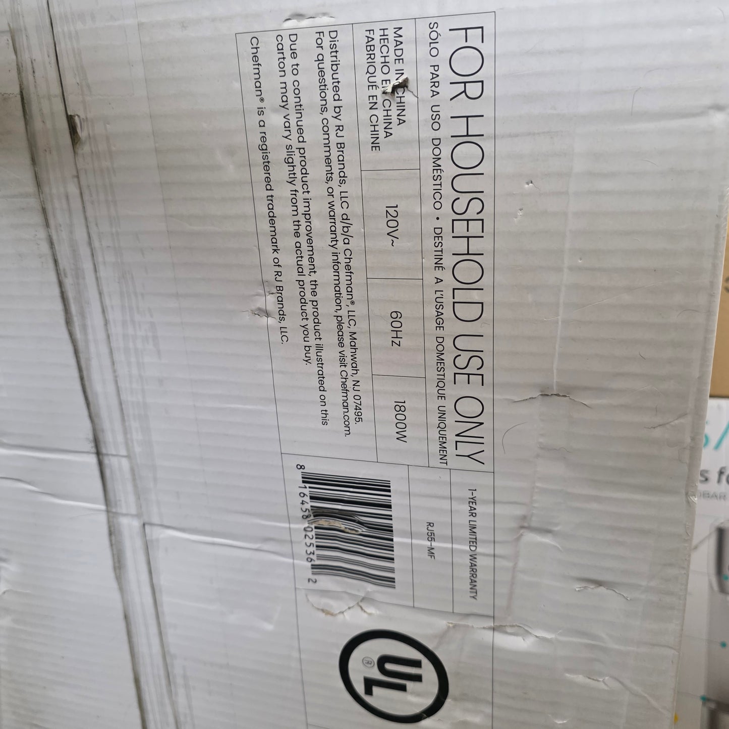 NIOB Chefman New MicroCrisp Microwave