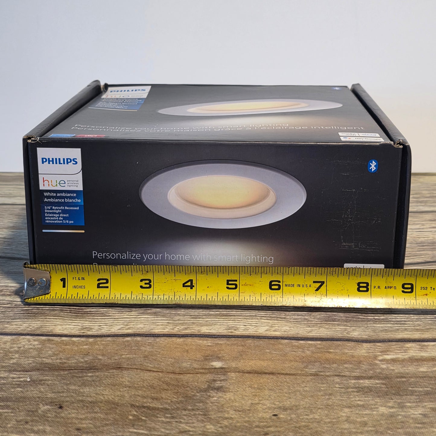 NIOB New PHILIPS hue Personal Wireless Lighting White Ambiance 5/6" Retrofit Recessed  Downight Bluetooth Alexa Hey Google Compatible