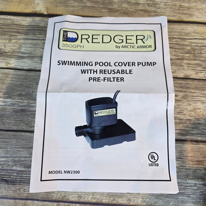 NIOB New Artic Armor DREDGER NW2300 Swimming Pool Cover Pump Reusable Pre-Filter