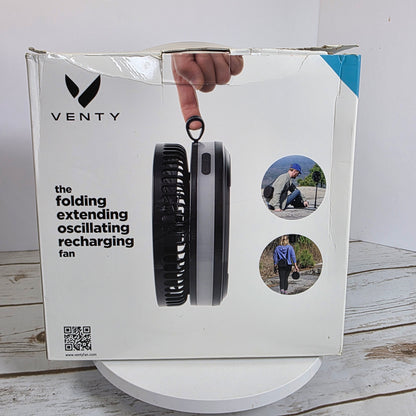 NIOB New VENTY Portable Folding Extending Oscillating Recharging Fan