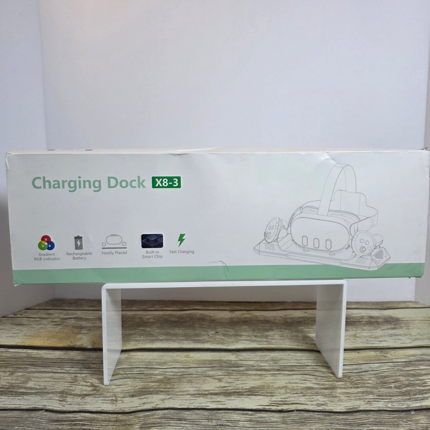 Charging Dock for Meta Quest 3/Quest 3S, Magnetic Charging Station for Oculus Quest 3 VR Headset & Controllers, with 2 Rechargeable 2100mAh Batteries, USB-C Charger and Cable, Supports LED Indicator