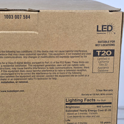 Lot of 2 Boxes of New 4-Pack LED Technology 90W Replacment PAR38 Daylight Wet Rated