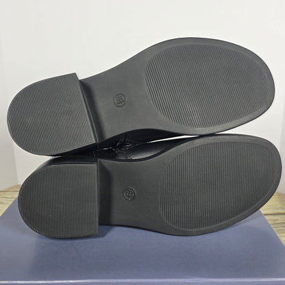 NIB New Universal Thread Connor Ankle Boots Black Biker Womens 8.5 / 9