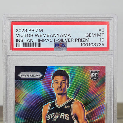 2023 PRISM Victor Wembanyama Instant Impact Silver Prism