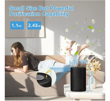 NEW AIRFIRE HEPA Air Purifier for Home 1300 Sq Ft Black Model AP201