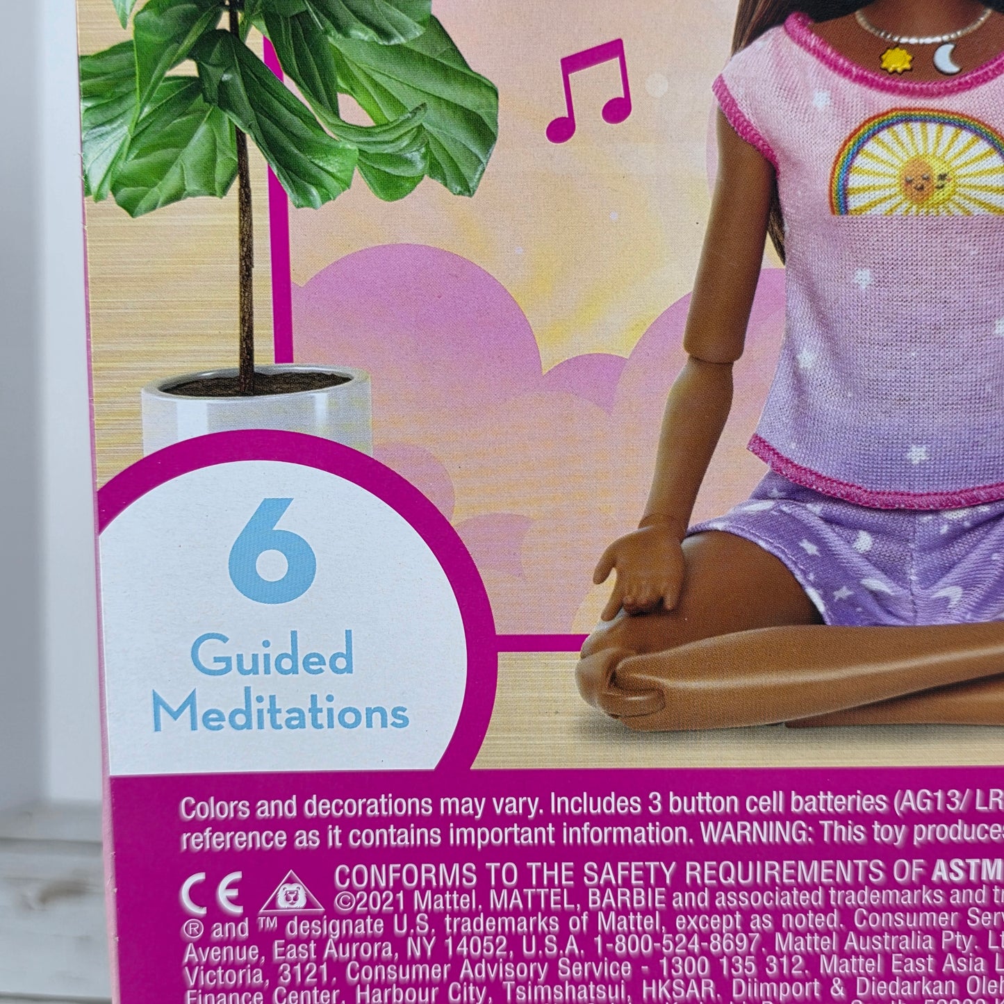 NIB New Poseable Rise & Relax Meditation Barbie Doll Self-Care Yoga Poses