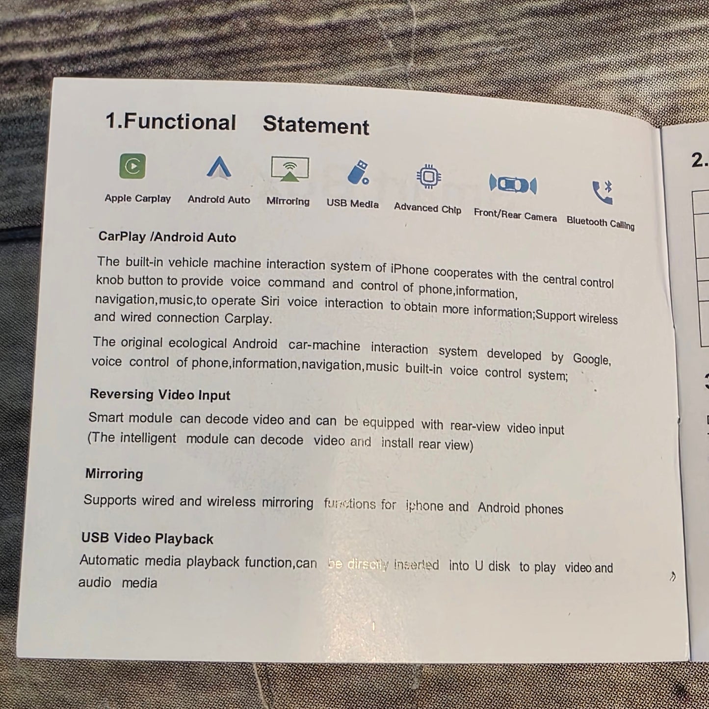 NIB Smart Box LPN 
Wireless CarPlay Receiver S...irror Link Reverse Camra