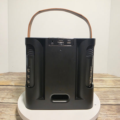 NIB New Courpal Karaoke Machine with 2 Microphones Bluetooth