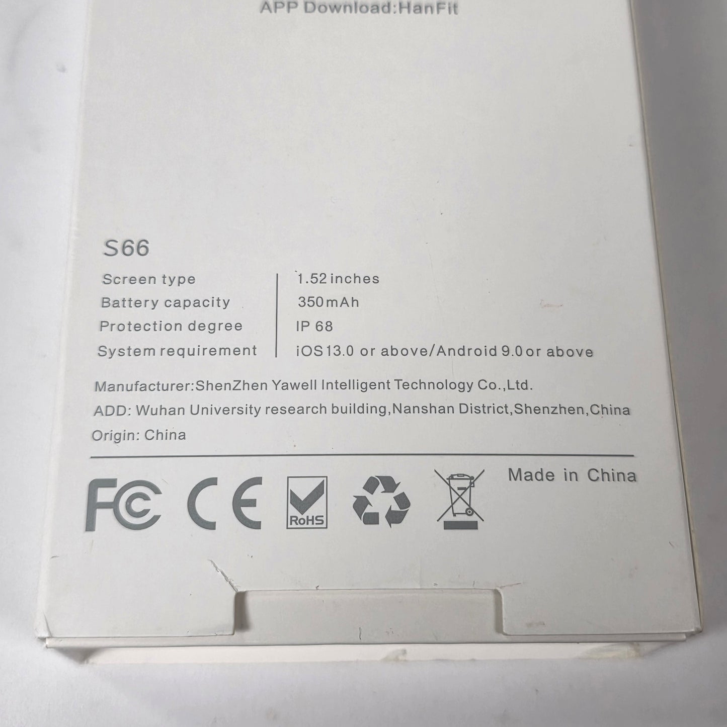 NIOB New Digital Fitness Tracker Watch Black S66