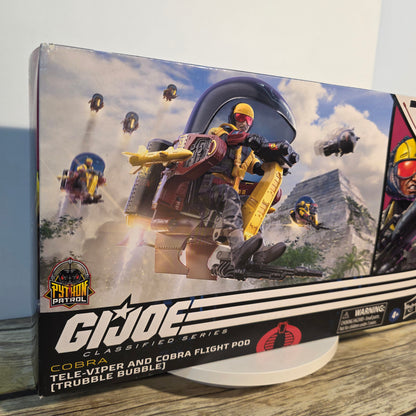 NIB New GI Joe Cobra  Tele-Viper and Cobra Flight Pod Trubble Bubble
