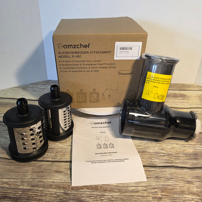 NIB New Amzchef Slicer/Shredder Attatchment Model P-001