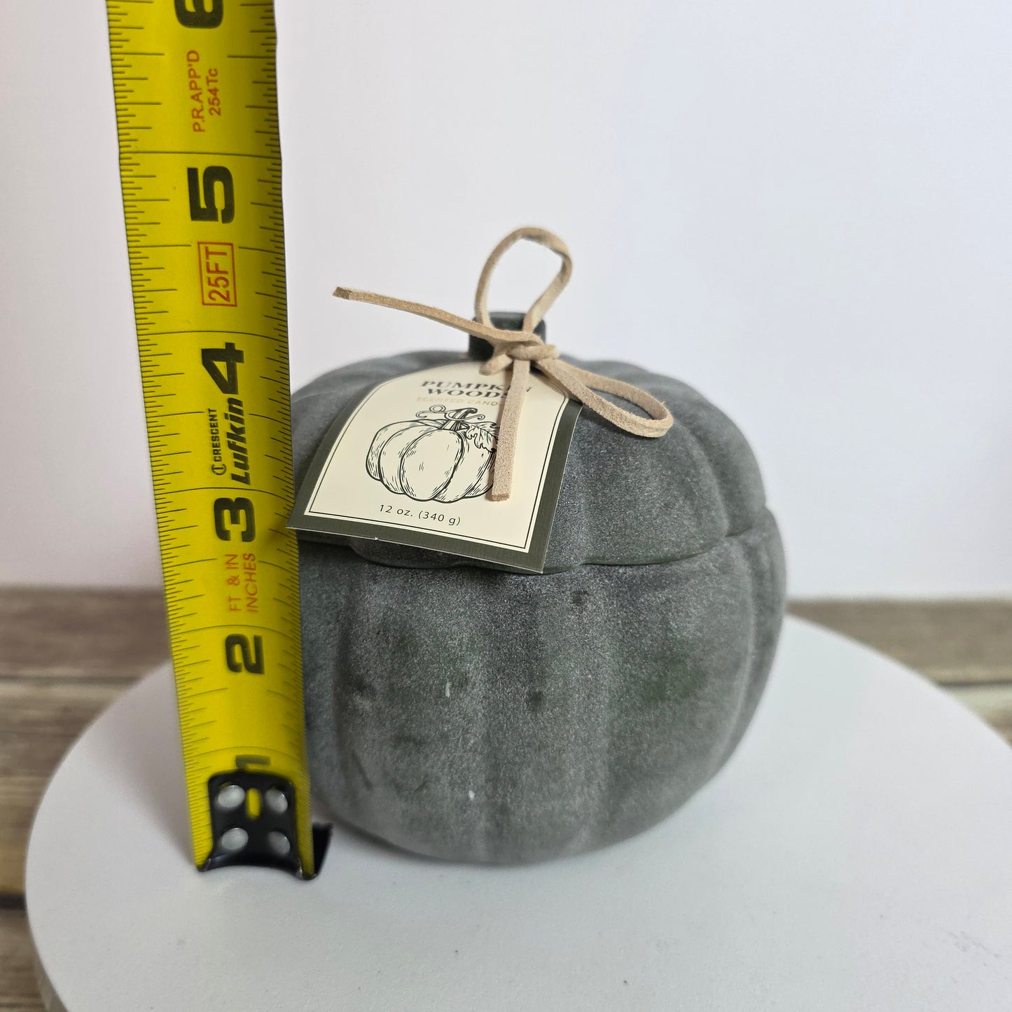 NWT New Pumpkin Woods Frosted Glass 12 Oz Scented Candle- Set of 4