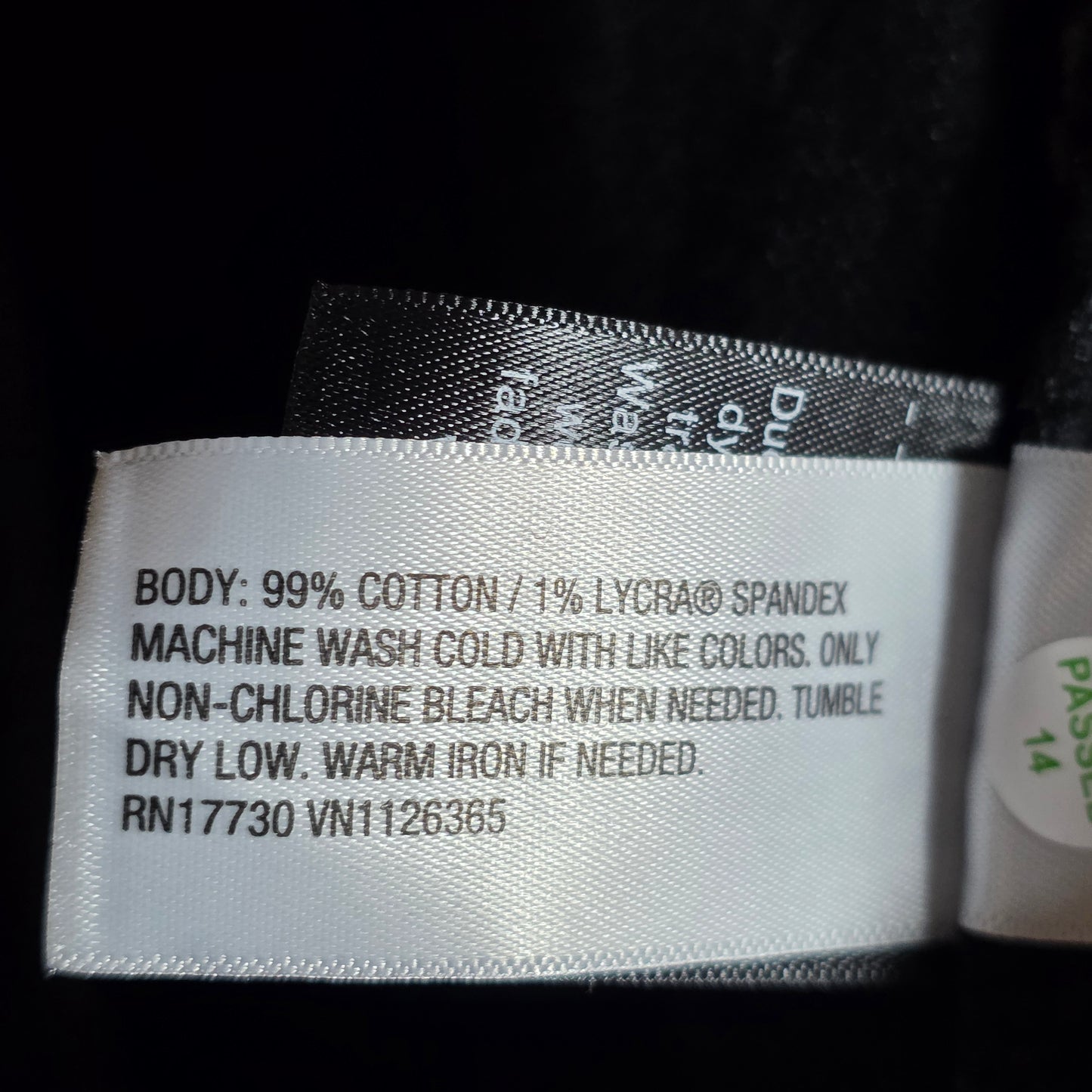 NWT New Women's Uniserval Thread Goods Co Black Denim Tank Size 6 Zipper Front