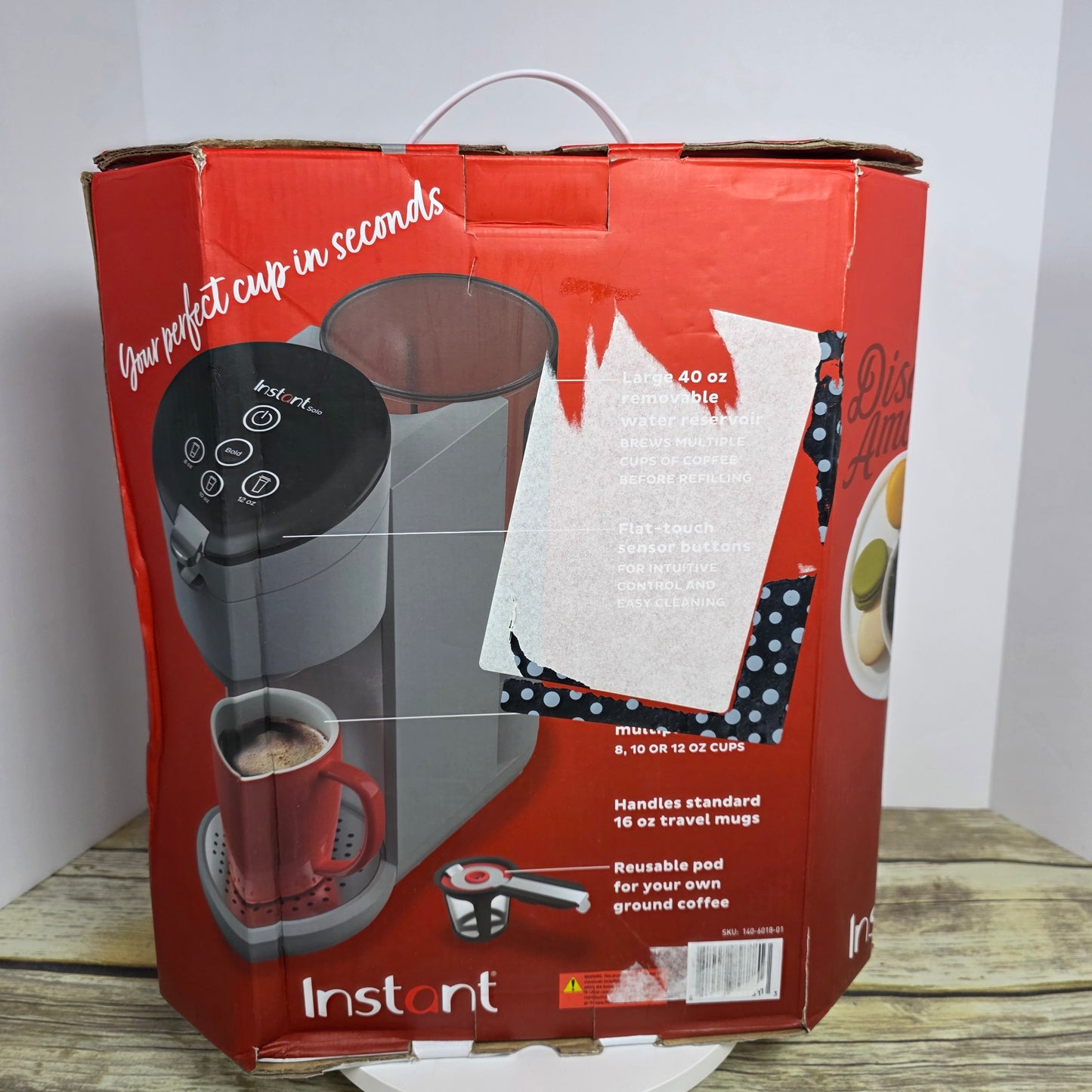 Instant Solo Coffee Maker 140-6081-01 Cracked Water Tank