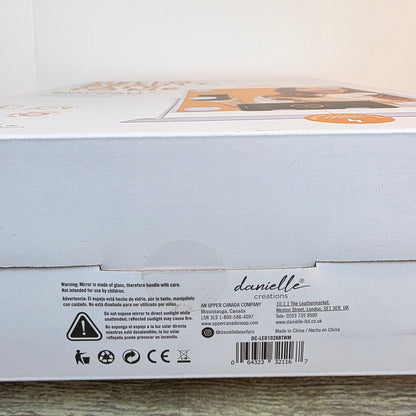 NIB New Danielle Creations Bluetooth LED Vanity Mirror Wireless Charging