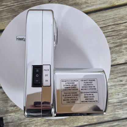 MARCATO Made in Italy Pastadrive 110V Electric Pasta Machine, Chrome Steel