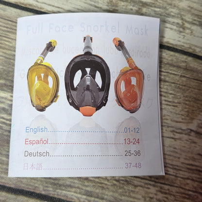 New VIGINSUL Snorkel Mask Pink L/XL