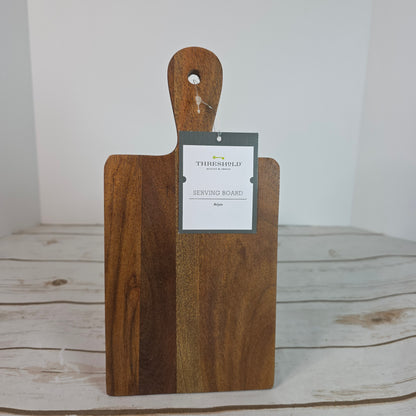 NWT New THRESHOLD Arjun Wood Serving Board Tray Cutting Board Style 10x5