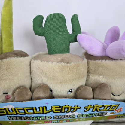 New Mimicoco Succulent Trio Weighted Snug Besties 2.2 lbs Each