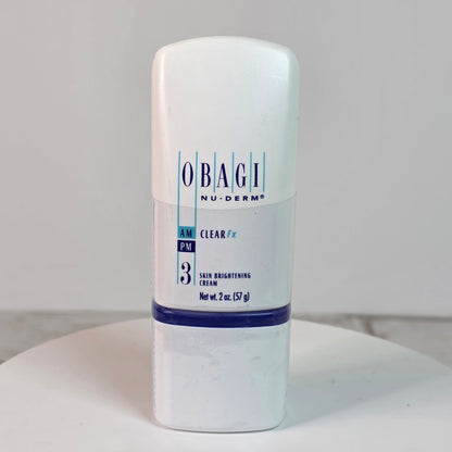 New OBAGI Nu-Derm AM/FM Clear FX #3 Skin Brightening Cream 2 oz