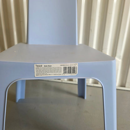 Set of 4 Resol Kids Chairs Dd Julieta by Joan Gaspar 009-09-7894 CWhimsical Blue