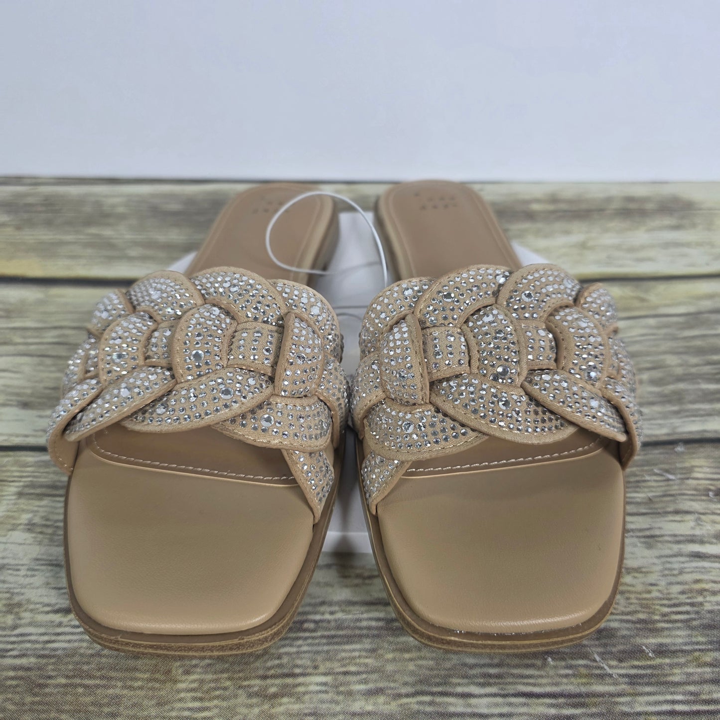NIB New A New Day Maggies Sandals Slides Silver Women's 9
