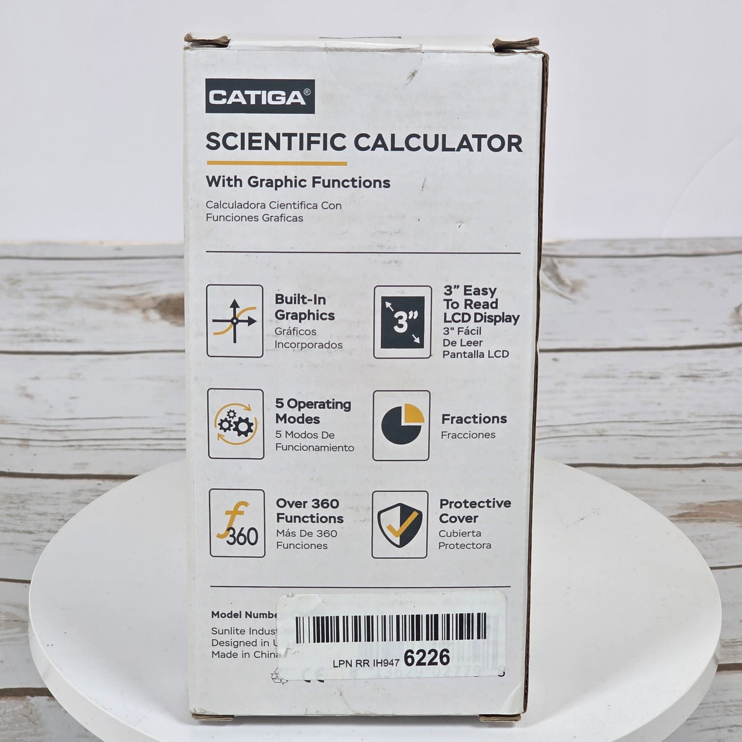NIOB New CATIGA Scientific Calculator w/ Graphic Functions CS-121 White
