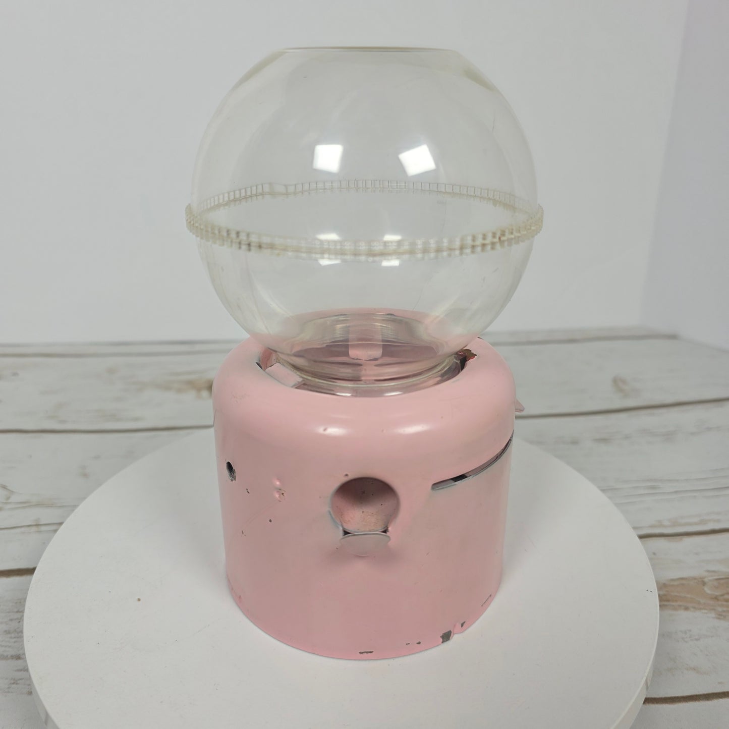 Vintage Junior Venda-Bank Penny 1c Gumball Machine United Metal Products Boston- Pink