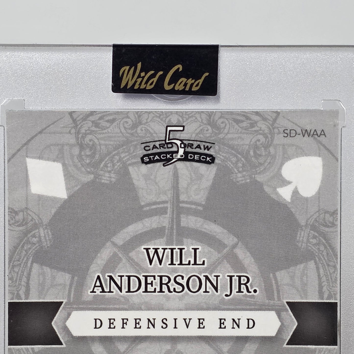 2023 Wild Card 5 Card Draw Autographed Will Anderson Jr. JOKER CASE HIT 1/1