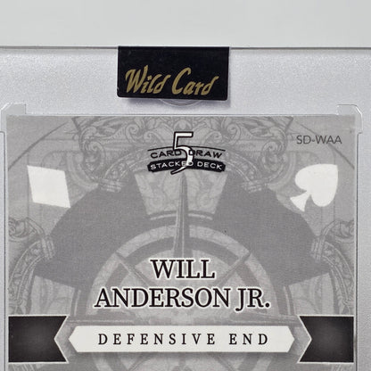 2023 Wild Card 5 Card Draw Autographed Will Anderson Jr. JOKER CASE HIT 1/1