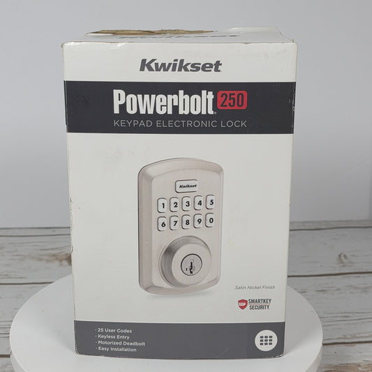 NIB New Kwikset Powerbolt 250 Keypad Electronic Lock