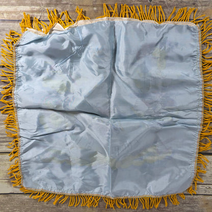 Vintage U.S. Army Mother's Pillow Sham w/ Fringe Fort Jackson S.C.