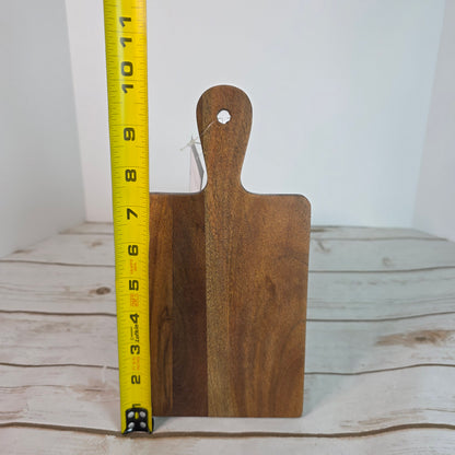 NWT New THRESHOLD Arjun Wood Serving Board Tray Cutting Board Style 10x5