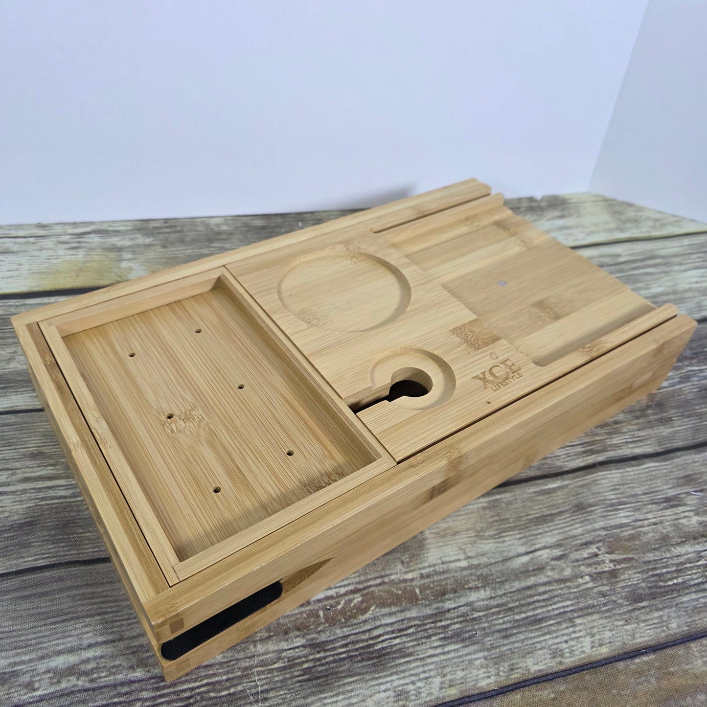 New Luxury Spa Style Divided Wooden Bath Tray