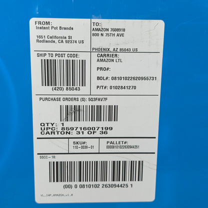 NIB New Instant Pot Duo Plus 3 V3 Electric Pressure Cooker 9-in-1