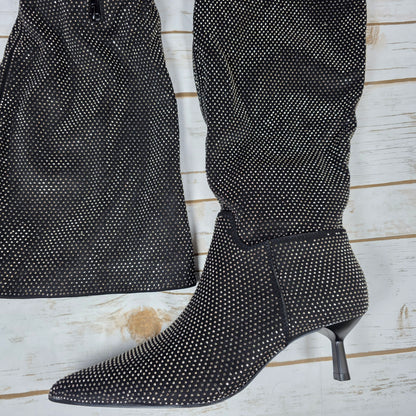 NIB New Women's Madden Girl Dicee-RWC Black Multi Knee High Boot Size 9