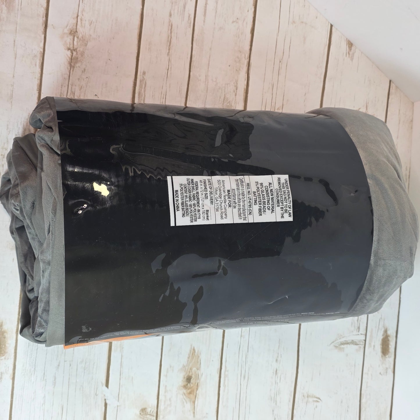 NEW Tranquility Weighted Blanket with Washable Cover 20Lbs Gray