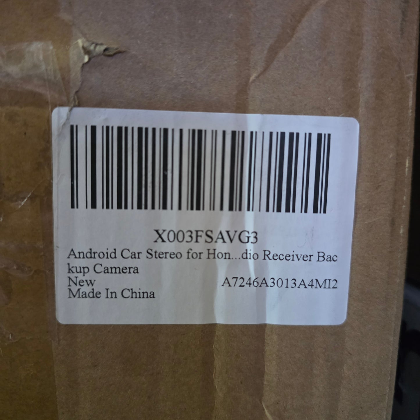 NIOB New 10.1” Android Car media Touchscreen radio receiver and back up camera for Honda